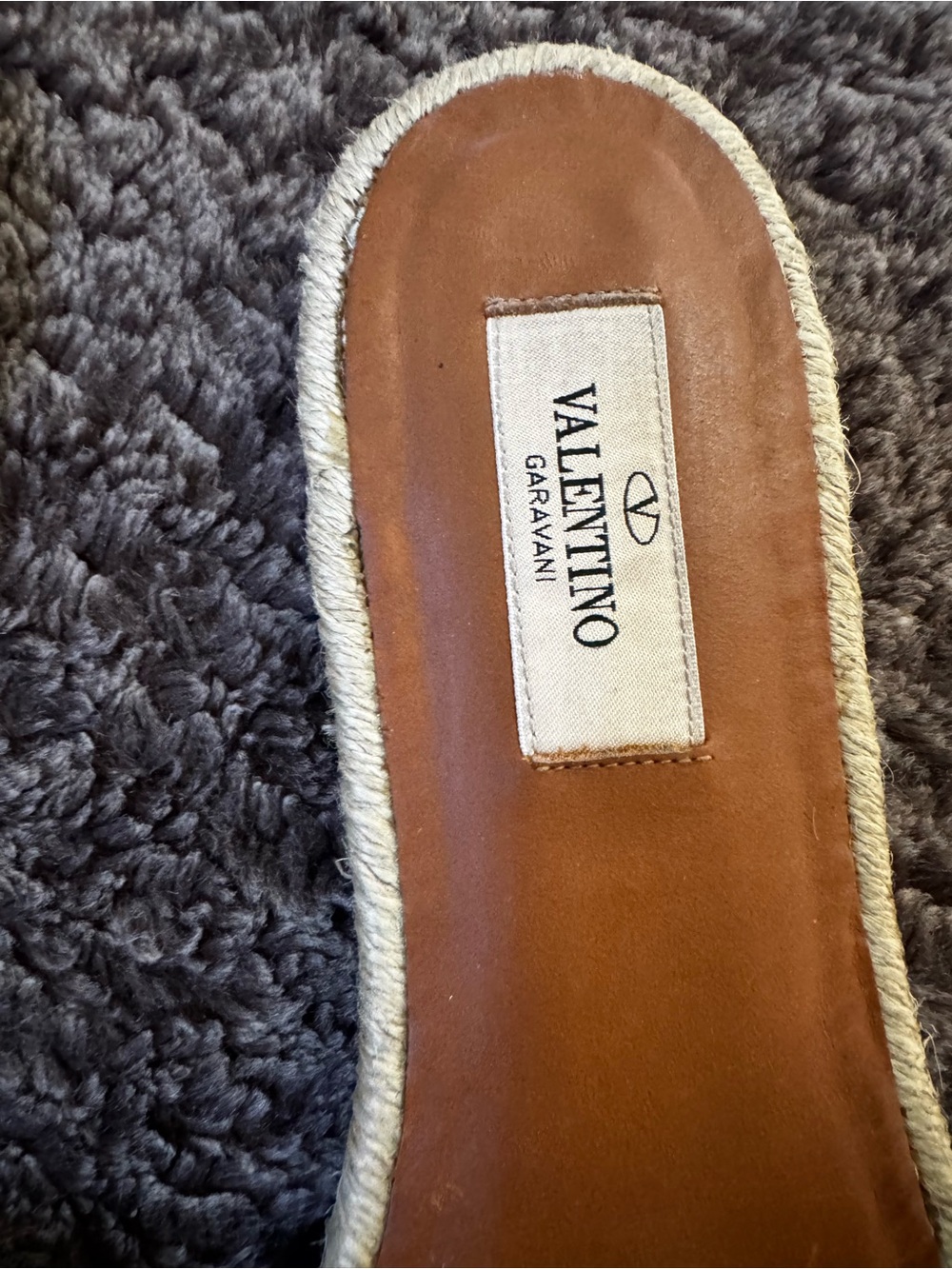 Valentino Garavani Black Bow Espadrille Slides - Picture 2 of 4